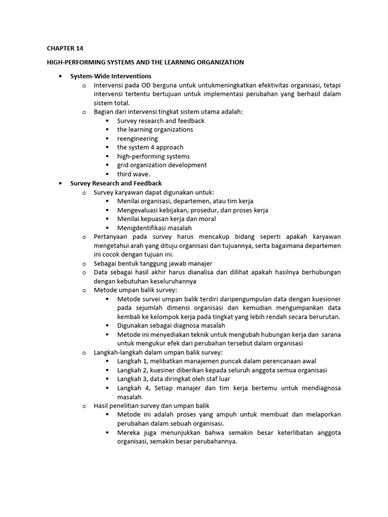 Summary Chapter 14 | PDF