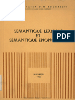 Semantique Lexicale Semantique Enonciative 1985