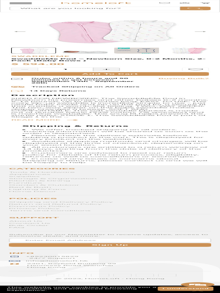 SwaddleMe Pod Newborn Size, 02 Months, 2Pack (Baby Bows