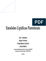 Emulsões Lipídicas Parenterais