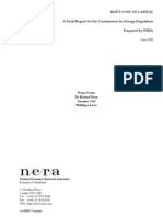 N/e/r/a: Bgé'S Cost of Capital A Final Report For The Commission For Energy Regulation Prepared by NERA