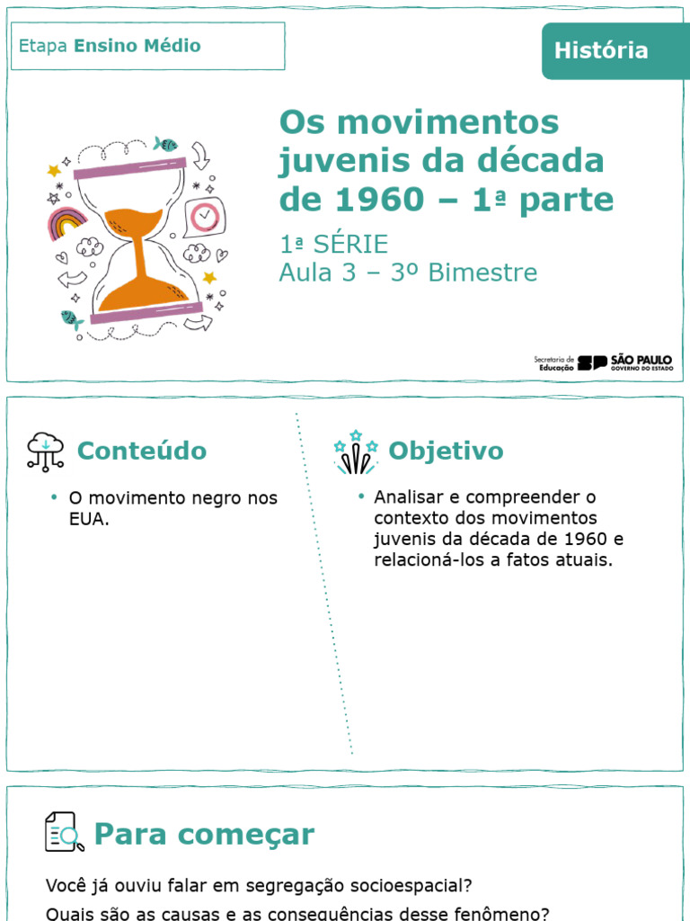 Movimentos Juvenis nos EUA na Década de 60 | PDF