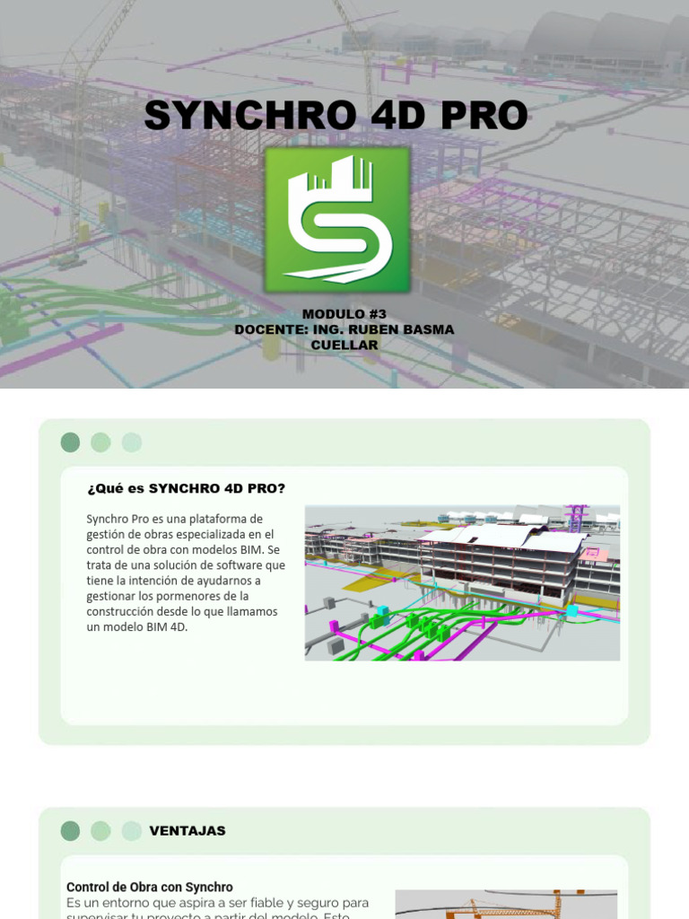 Introducción a Synchro 4D Pro | PDF