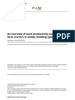 An Overview of Work Productivity Evaluation of Farm Tractors in Timber Skidding Operations