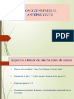 Diapositivas para Construir El Anteproyecto o Protocolo de Investigación - Hoy