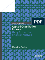 Garita M Applied Quantitative Finance Using Python For Finan