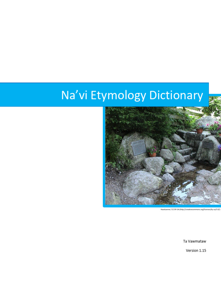 Na'Vi Etymology Dictionary PDF Verb Semantic Units