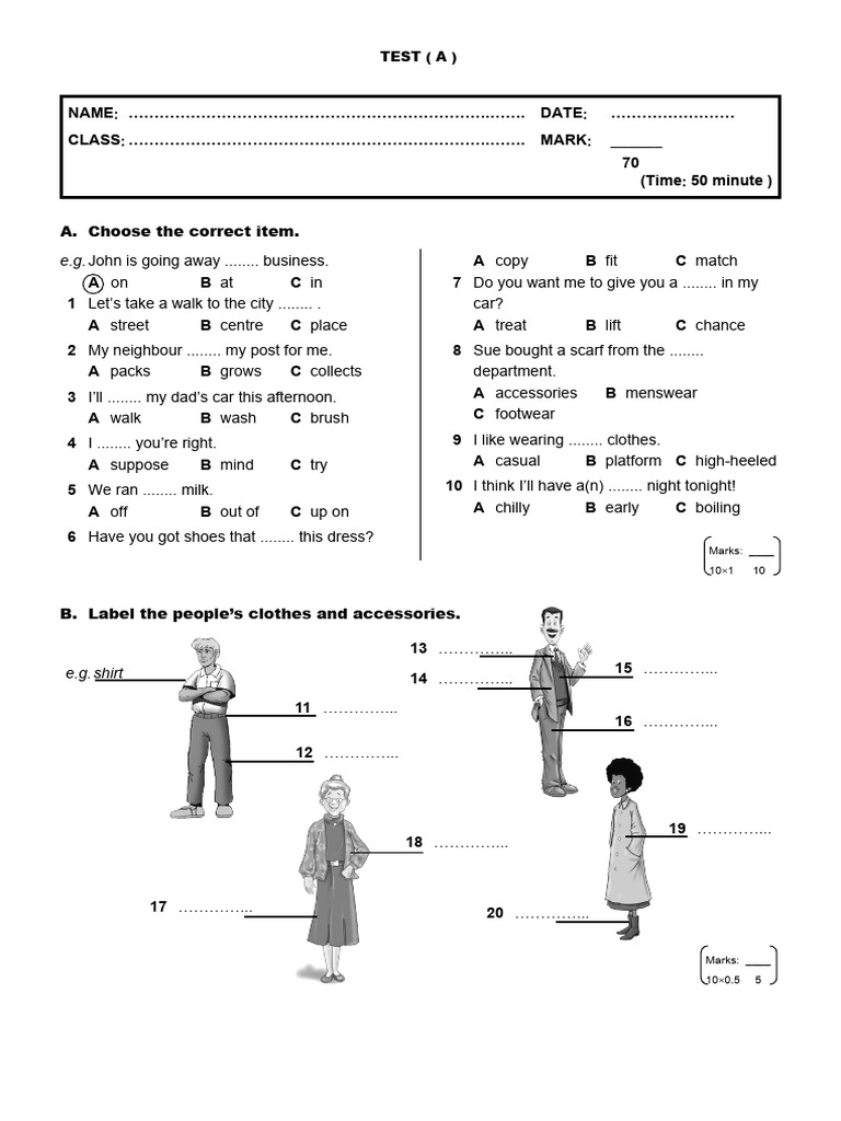 Click on 2a Test 5A | PDF