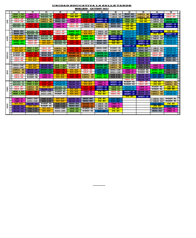 Horario oct nov 2023 pdf