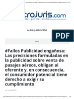 #Fallos Publicidad Engañosa - Las Precis..
