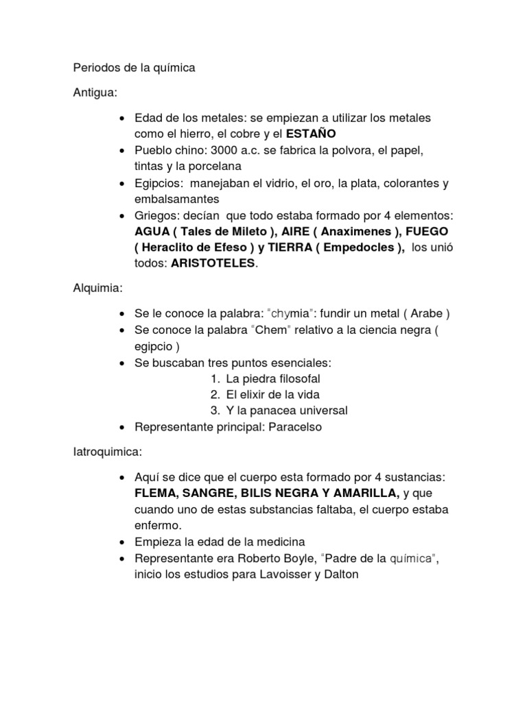 Periodos de la química