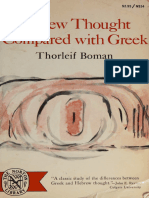 Boman - Hebrew Thought Compared With Greek - 1970