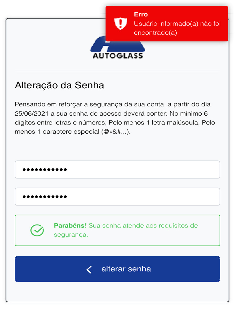 Portal Do Cliente - Autoglass | PDF