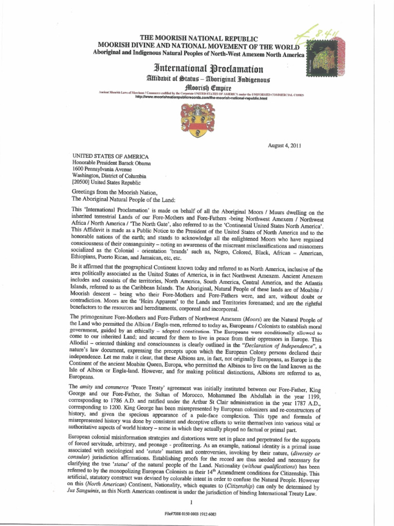 Document - 2023-10!08!130407-International Proclamation Affidavit of ...