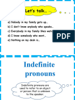 Indefinite Pronouns - 5to