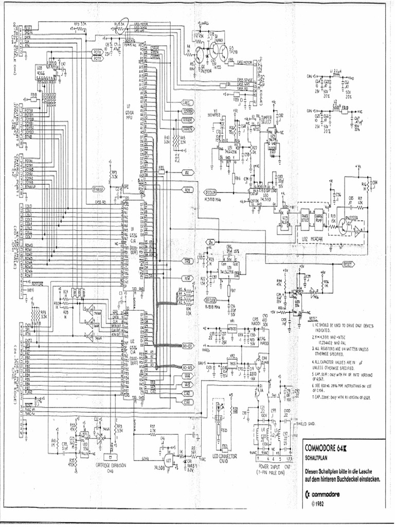 Schaltplan C64 Original | PDF