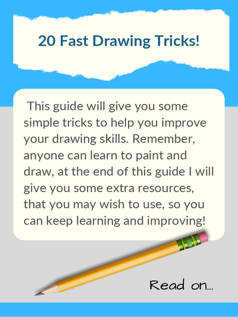 20 Fast Drawing Tips PDF | PDF | Drawing