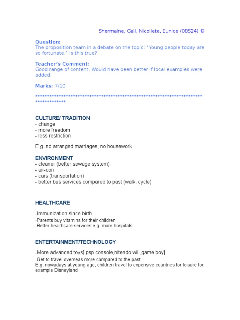 Fortunate Children (S24) | PDF