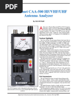 C-MET CAA-500 高周波測定器 Comet Antennas CAA-500 Mark II SWR/Impedance Analyzer