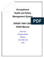 OHSMS Manual & Procedures Package
