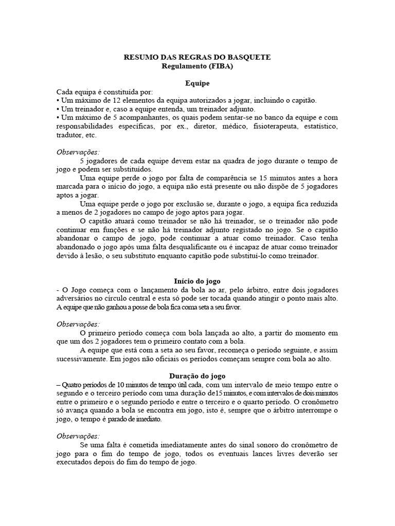 Regras do Basquete NBA e FIBA: Guia completo e definitivo