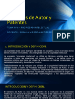 TEMA 6 Derechos de Autor y Patentes