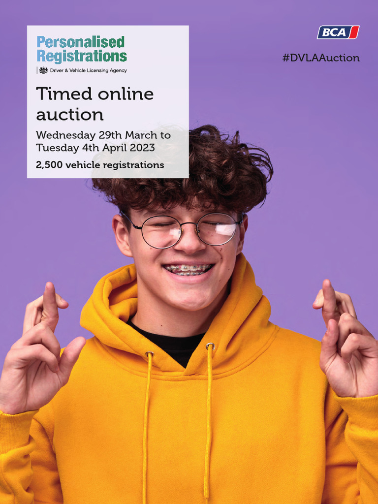 Dvla Registration Sales Timed Auctions