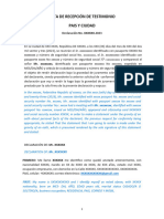 Acta de Recepción de Testimonio