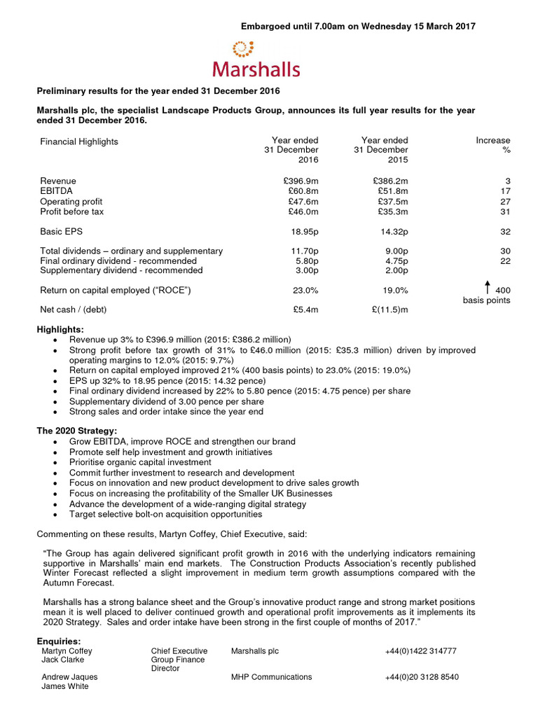 2016 Full Year Results PDF