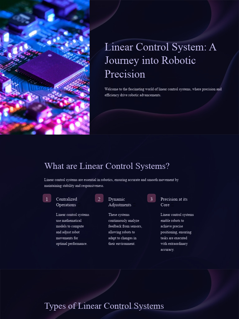 Linear control system a journey into robotic precision pdf
