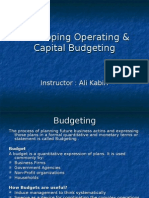 Developing Operating & Capital Budgeting