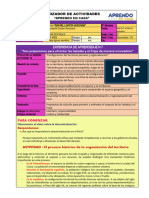 EXP 7-ACT 10 - DEMARCACION TERRITORIAL y Descentralizacion