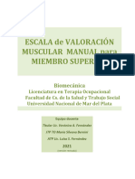 Escala de Valoración Muscular Manual para Miembro Superior