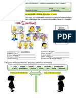 1 Avaliação de Inglês - 6º Ano (4º Bimestre)