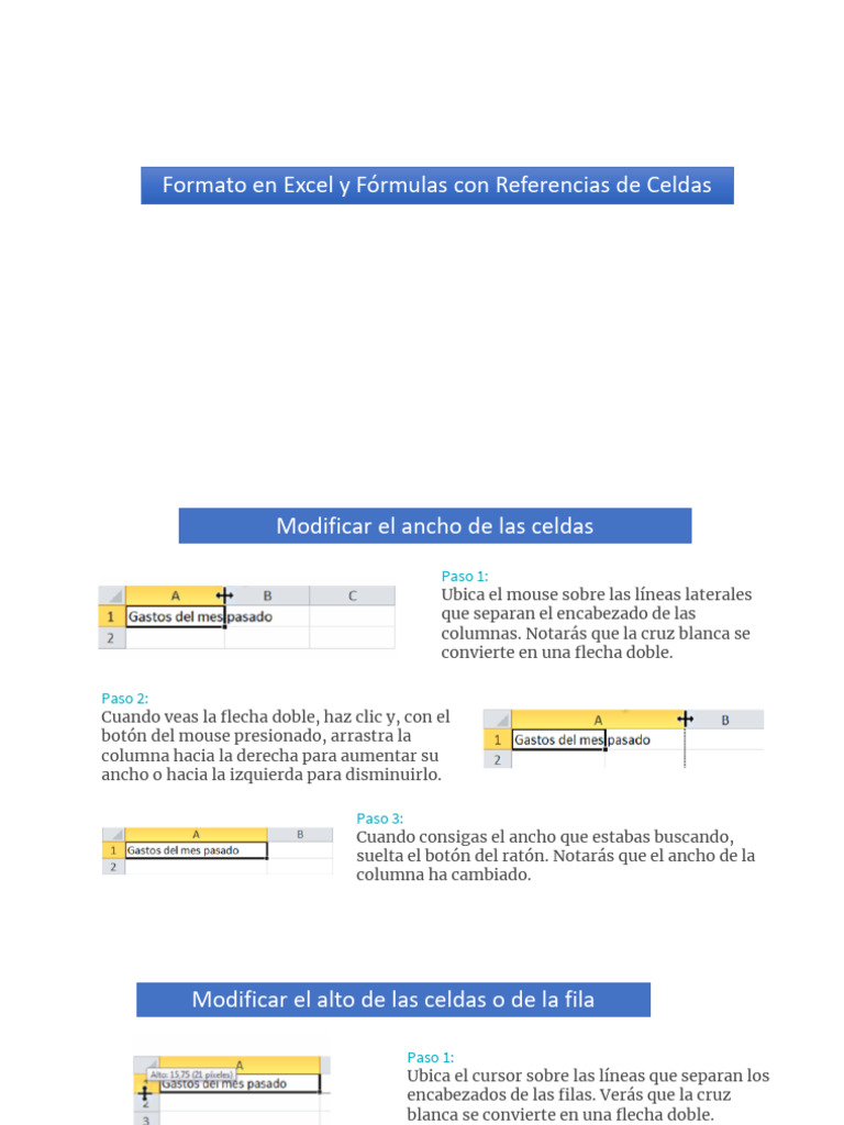 06 formato en excel y f rmulas con referecias de celdas pdf