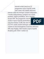 Analisis Biostatistik Artikel Jurnal Ini