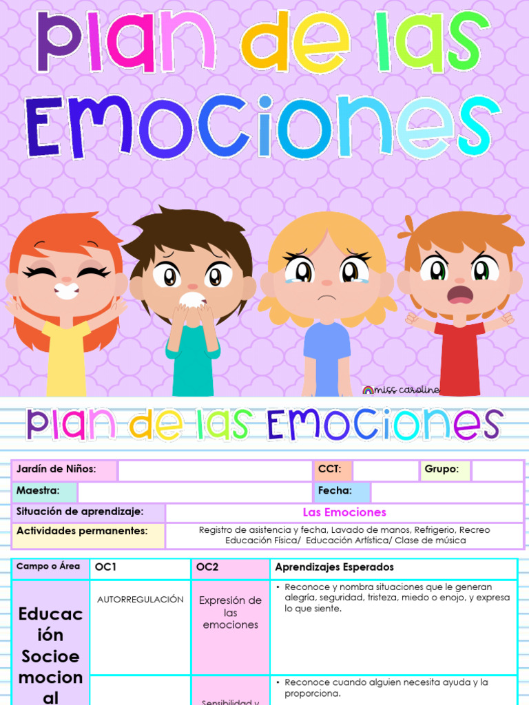 Plan de Las Emociones | PDF