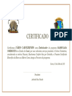 Certificado Do Madrugada Nordestina - 5