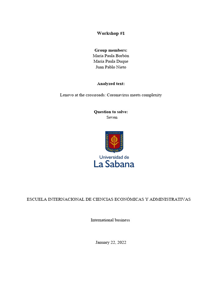 Lenovo Case Analysis Group 3 | PDF