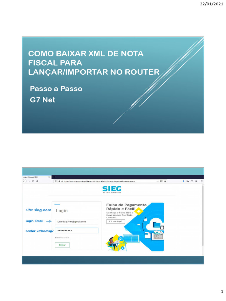 Como Baixar XML de Nota Fiscal | PDF | Finanças e Administração de Capital