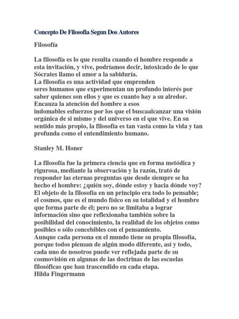 Filosofía: Perspectivas de Dos Autores | PDF | Filosofía