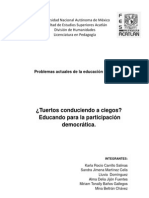 ¿Tuertos conduciendo a ciegos?Educando para la participación democratica