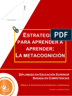 Lectura Complementaria Estrategias para Aprender A Aprender