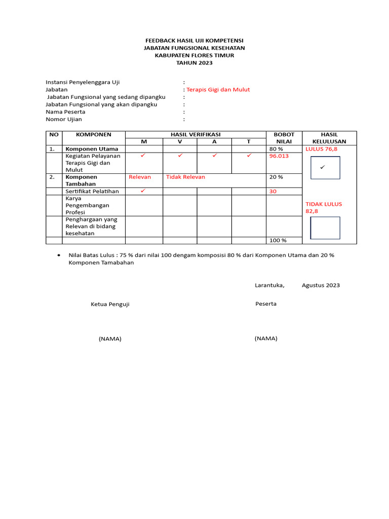 Lembar Feedback Pdf