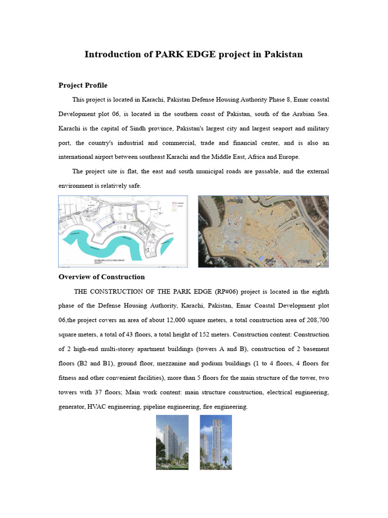 Park Edge Project Overview in Karachi | PDF