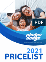 Phelpdogde PRICE LIST 2021