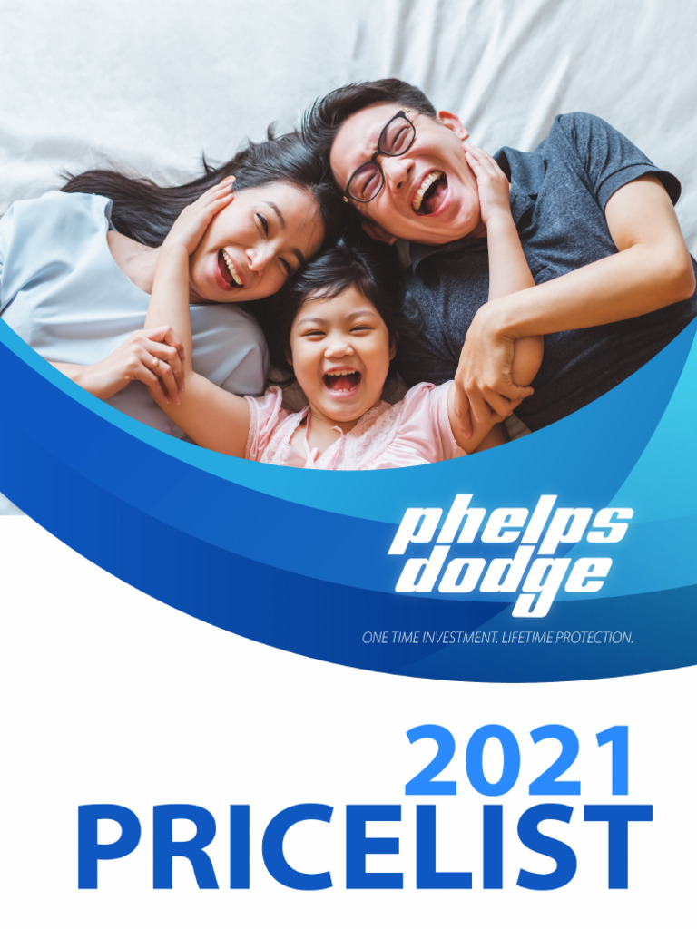 Phelpdogde PRICE LIST 2021 PDF