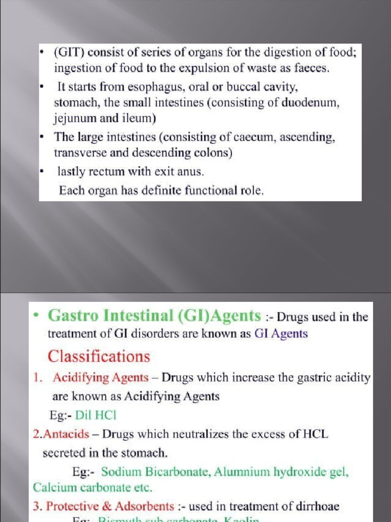 Gastrointestinal Agents PDF