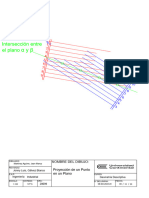 Intersección Entre El Plano: Nombre Del Dibujo: Proyección de Un Punto en Un Plano