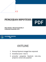 D4 - Metstat 2.3 - Pengujian Hipotesis (Part 1)